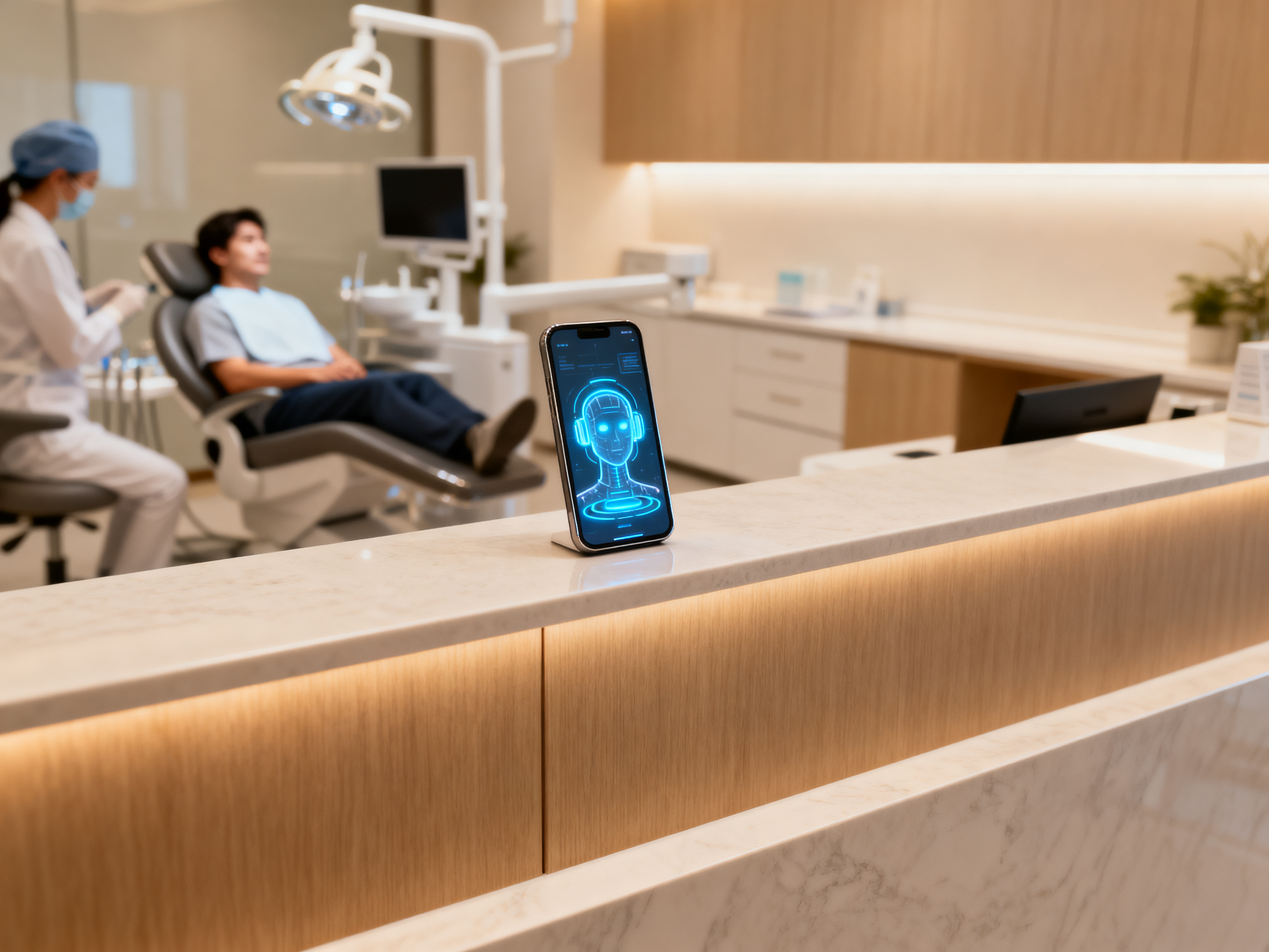 Dental practice reception